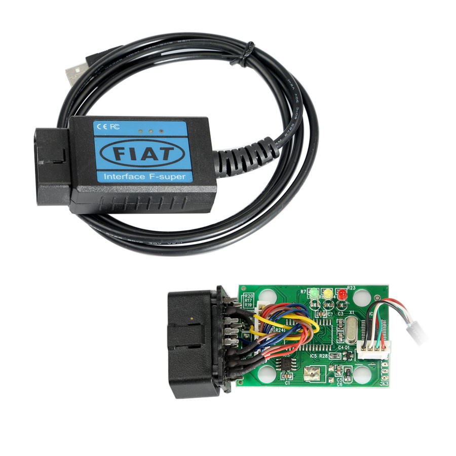 Escáneres Fiat obd2 eobd cable de diagnóstico USB
