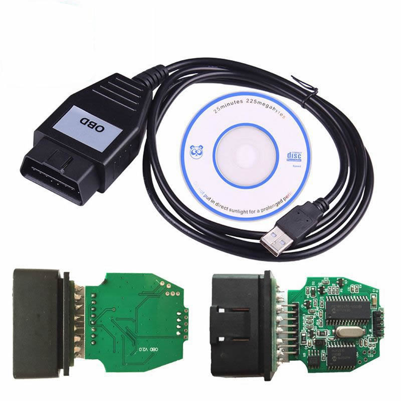 Focom mini VCM Devices USB Interface Professional para Ford VCM OBD od2 Diagnostic cable compatible con Mazda multilingüe