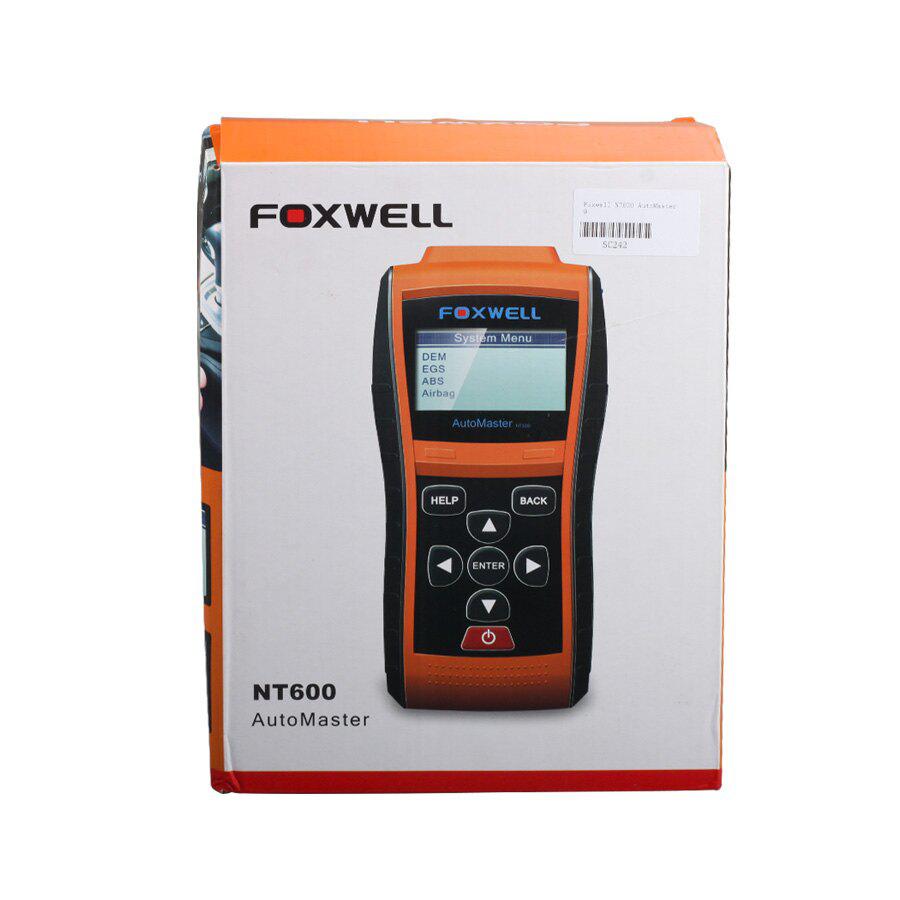 Foxwell NT600 엔진 에어백 ABS SRS 재설정 고장 진단기, 자동차/SUV/미니밴용