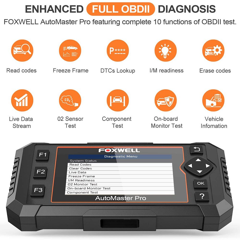 2023 FOXWELL OBD2 Scanner NT624 Elite Car Diagnostic Scanner All Systems ABS/SAS/TPS/Oil/EPB Reset OBD2 Scanner Diagnostic Tool