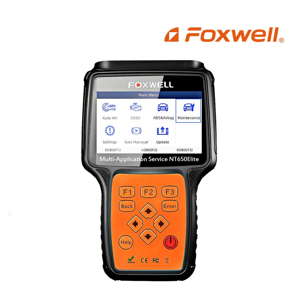 Foxwell nt650 elite obd2 eobd herramienta de diagnóstico multipropósito restablece la función de mantenimiento lector de Código del automóvil obd2 escáner del automóvil