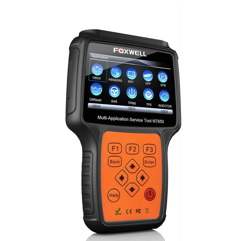 FOXWELL NT650 Elite OBD2 자동차 스캐너 SAS A/F OIL BRT DPF 26+ 재설정 전문 OBD 자동차 진단 도구 OBD2 스캐너