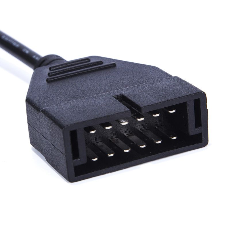 Conector de diagnóstico automático OBDII OBD 2 conector para cable GM de 12 a 16 agujas GM12 para adaptadores de escáneres automáticos para vehículos GM