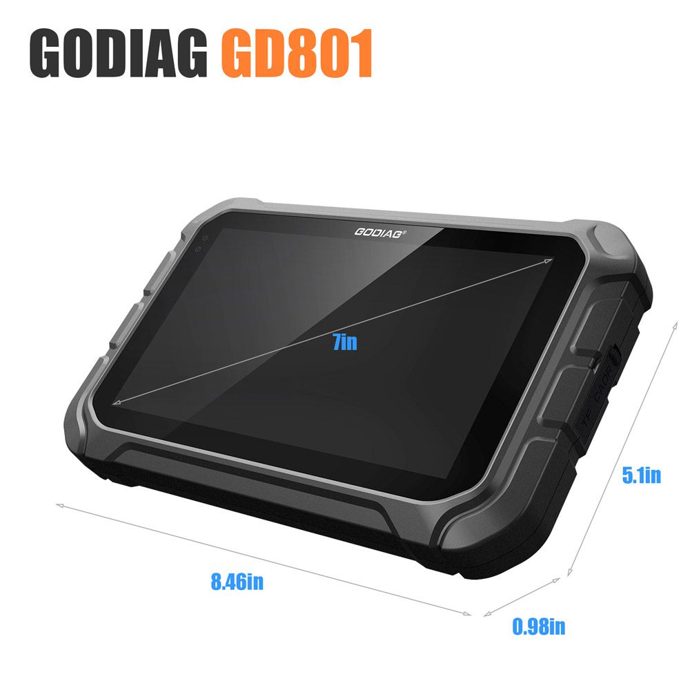 GODIAG GD801 키프로그래머 다국어 지원 마일리지 보정 ABS EPB TPMS EEPROM 등