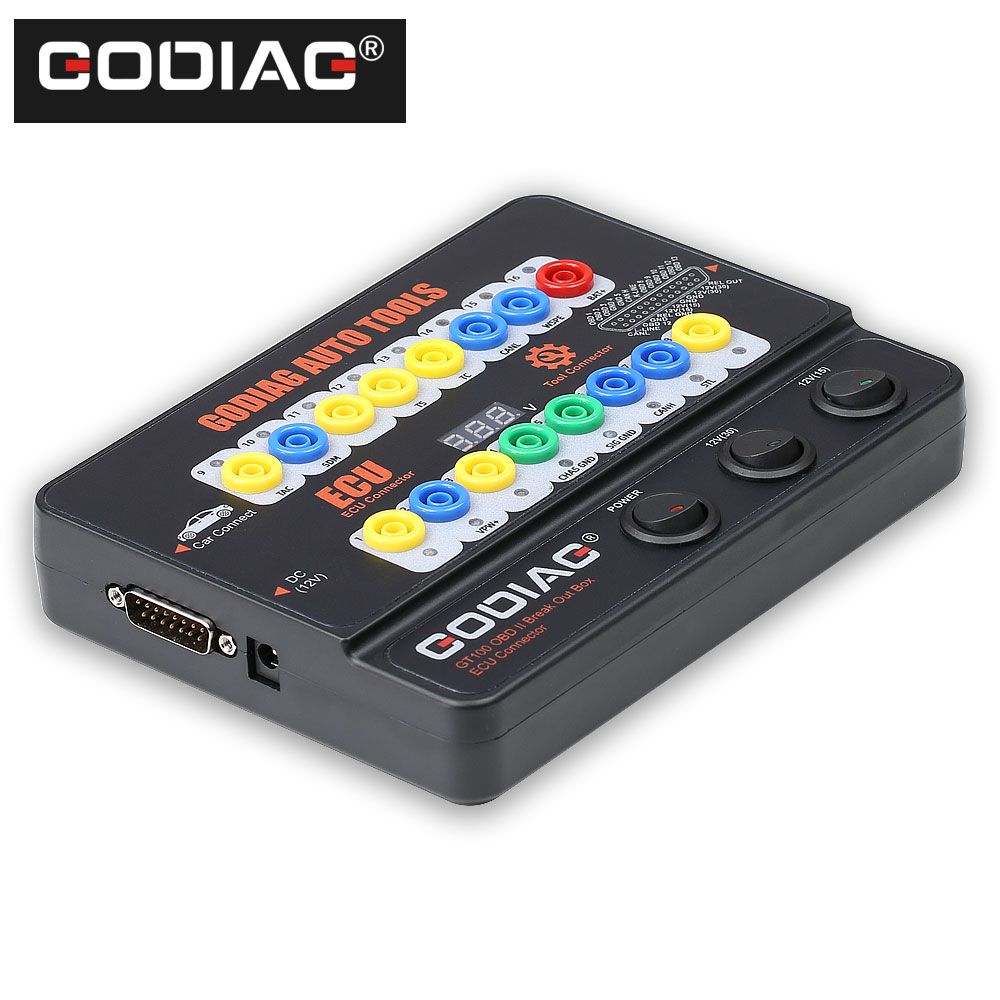 GODIAG GT100 자동 도구 OBDII 분리 상자 ECU 커넥터