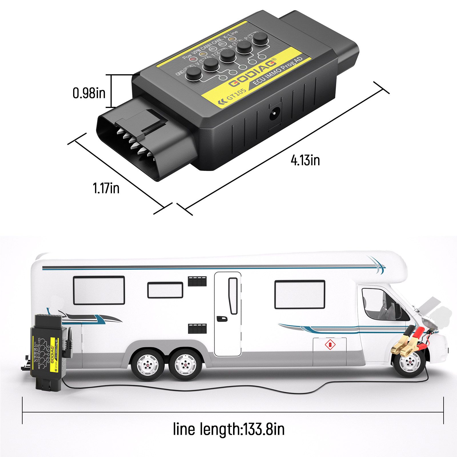 2022 Último gadiag gt105 ECU immo Kit plus gt107 dsg Gear Box data Reading / writing Adapter para dq250, dq200, vl381, vl300, dq500, dl501