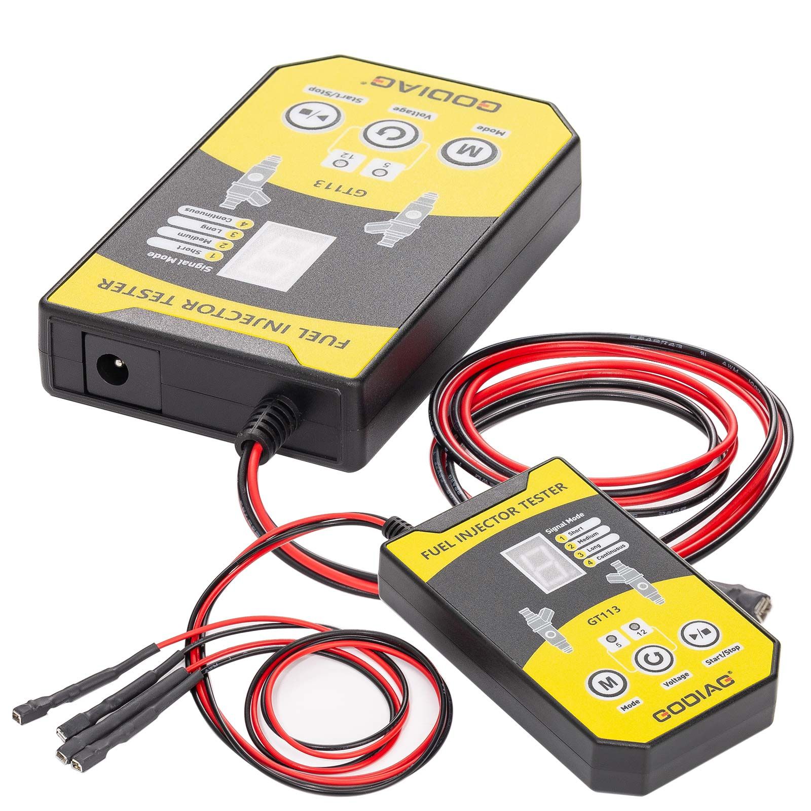 2025 GODIAG GT113 Universal Fuel Injector Tester & Cleaner Kit – 6 Adapter Sizes & 8 Pulse Modes for Cars, Motorcycles & Light-Duty Vehicles