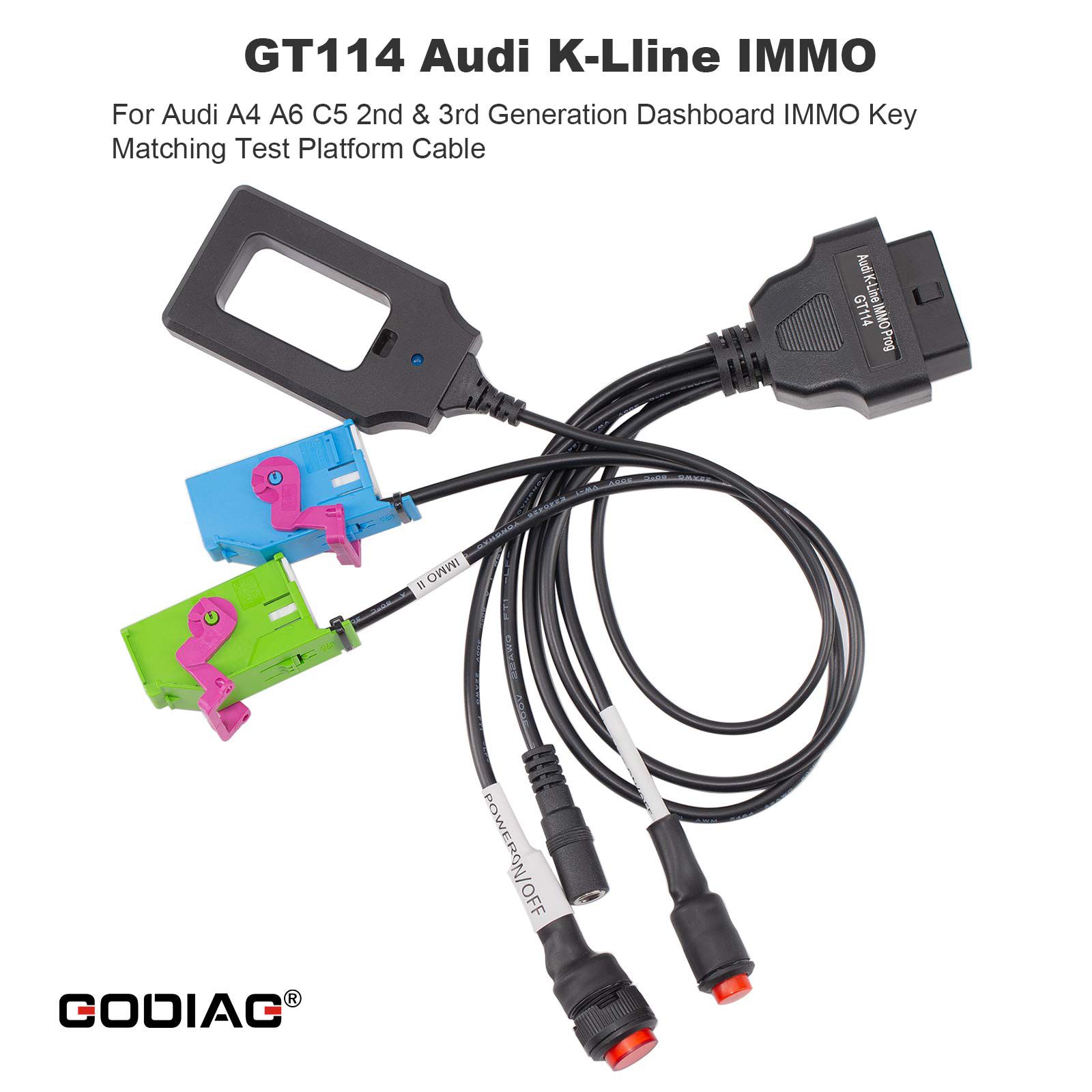 Audi K-Lline IMMO A4 A6 C4 2nd/3rd 세대 대시보드 IMMO를 위한 2025 GODIAG GT114