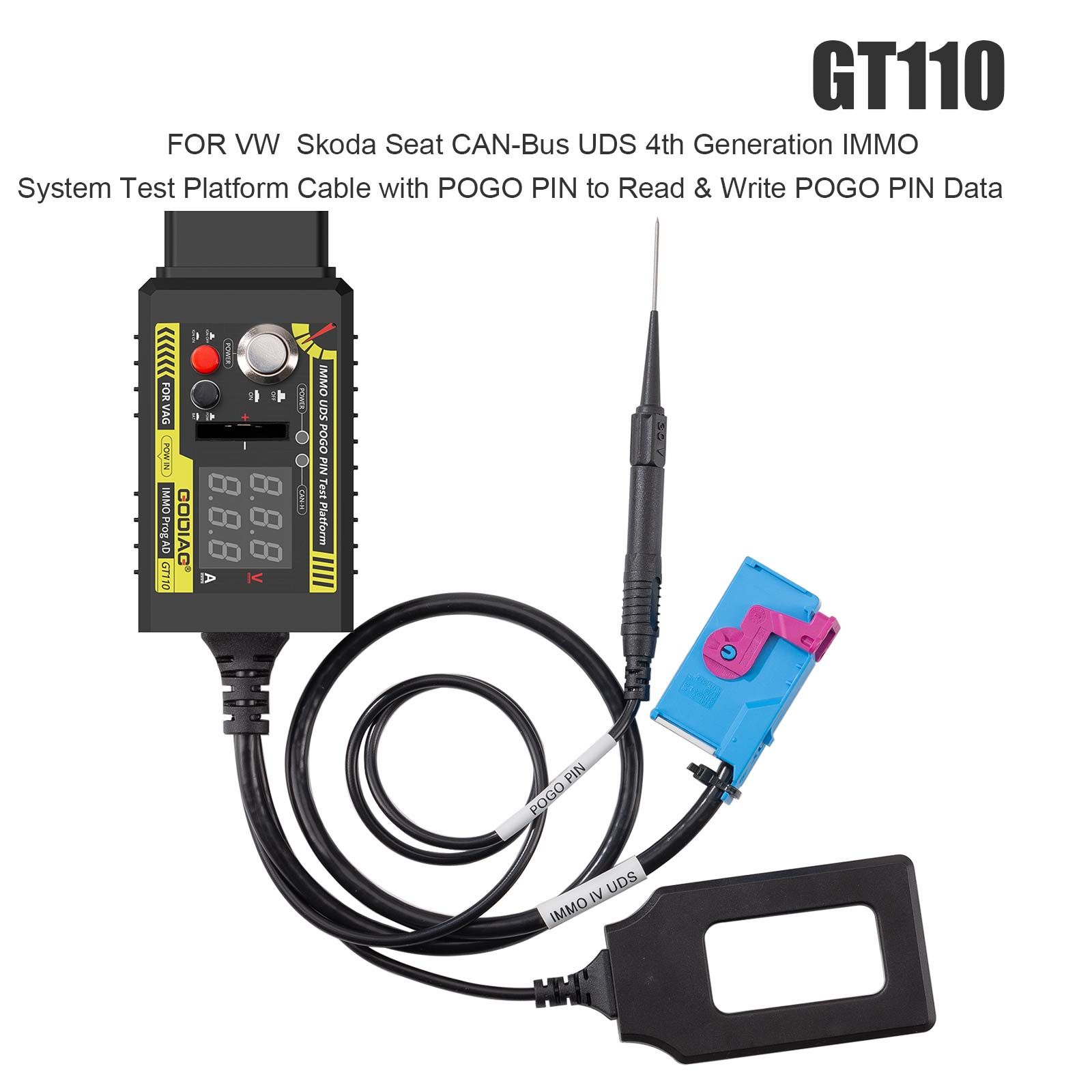 GODIAG VAG Test Platforms Full Package GT110 GT111 GT112 GT114 for VAG 2nd/3rd/3.5th/4th Generation Dashboard IMMO Key Matching