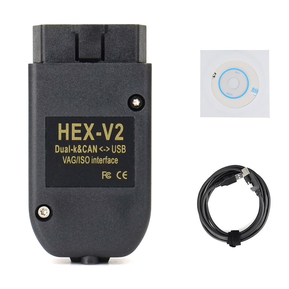 HEX-V2 HEX V2 Dual K&CAN USB VAG 자동차 진단 커넥터, 폭스바겐 아우디 스코다 시트용