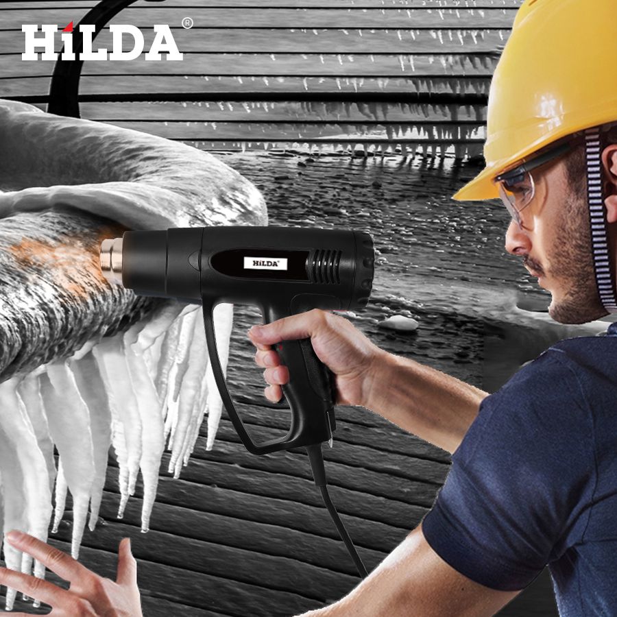 Hilda 2000w pistola de aire caliente con 2 temperaturas ajustables pistola de aire caliente eléctrica avanzada pistola de aire caliente 220V herramienta eléctrica
