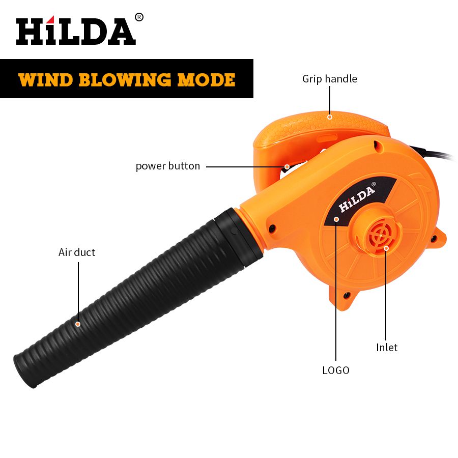 HILDA 600W  Air Blower Computer cleaner Electric air blower dust Blowing Dust  Computer Dust Collector blower