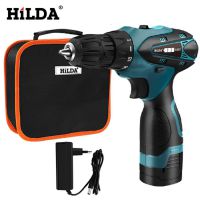 HILDA Mini Portable Electric Screwdriver Electric Drill Lithium Battery  Mini Drill Cordless Screwdriver Power Tools Cordless Drill