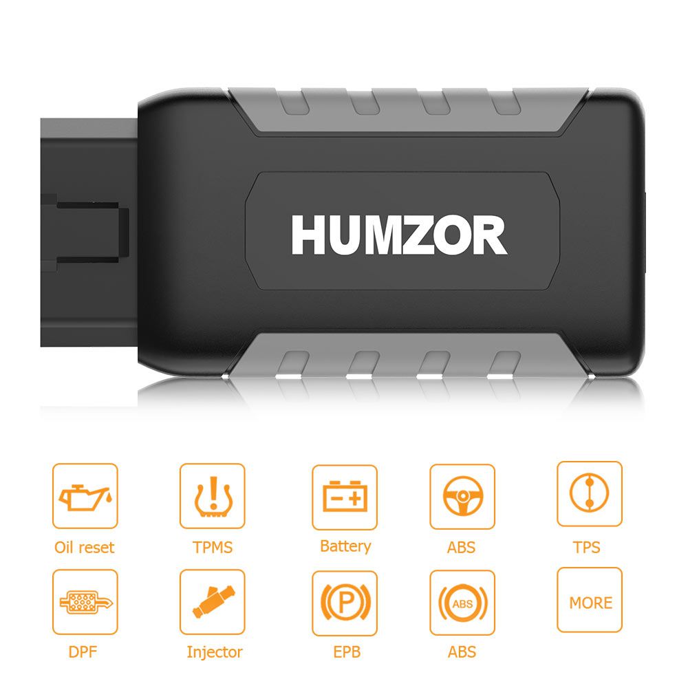 Android의 Humzor NexzDAS ND106 Bluetooth 특수 기능 재설정 도구 & ABS, TPMS, 오일 재설정, DPF용 IOS