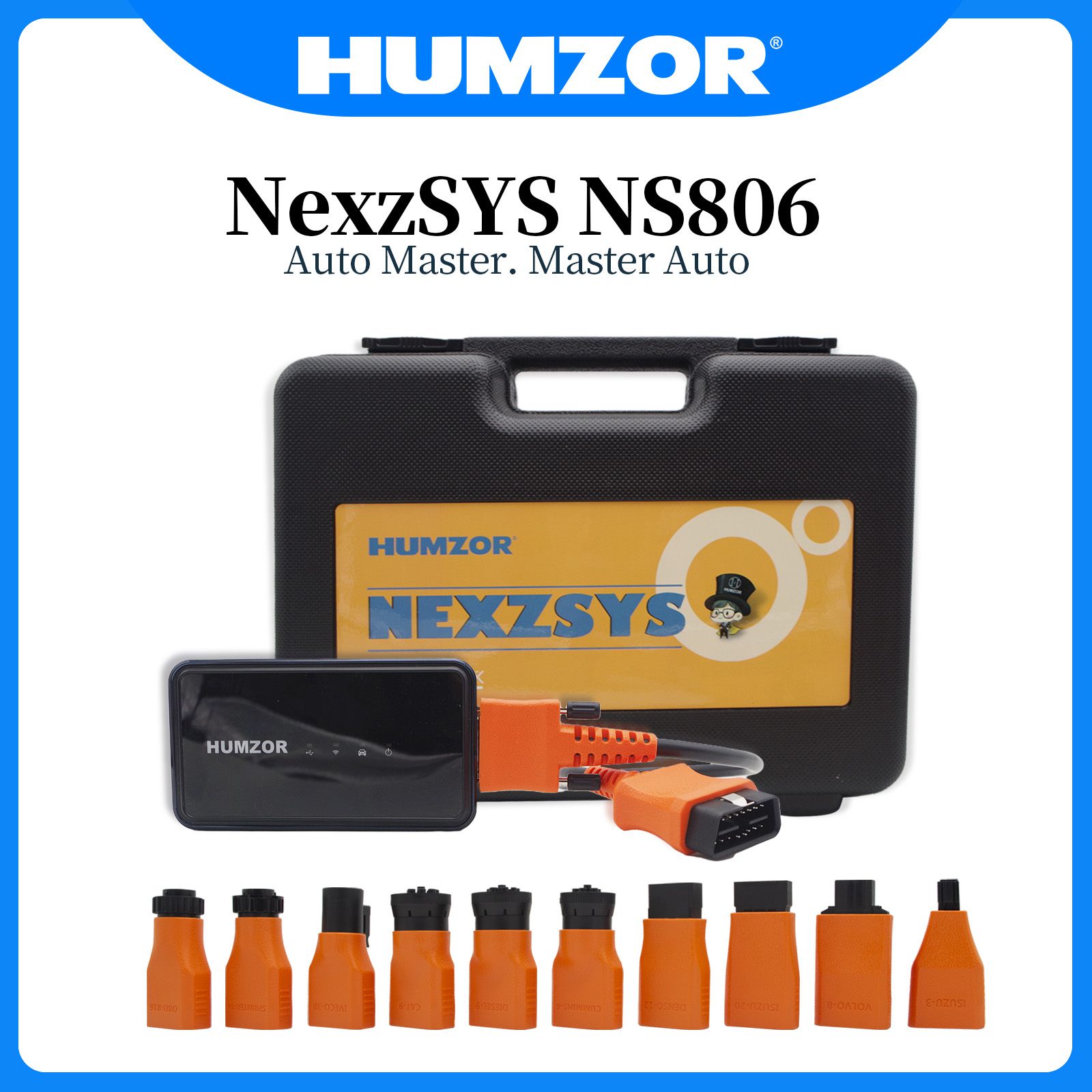 HUMZOR NexzSYS NS806 트럭 진단 도구는 Windows 시스템 18 특수 기능을 지원합니다.