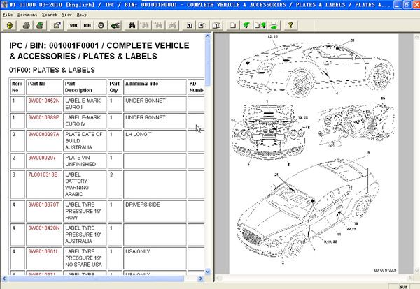 Manual de servicio del taller de mantenimiento Bentley EPC Asist etis 2010