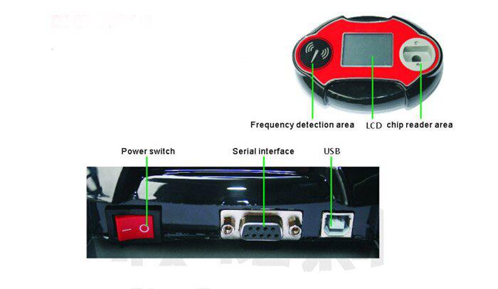 4c / 4D / 46 / 48 lector de código chip transpondedor programador automático de claves