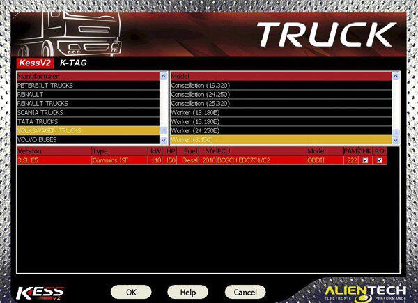 V2.35 Truck Version KESS V2 Firmware V4.024 Manager 
