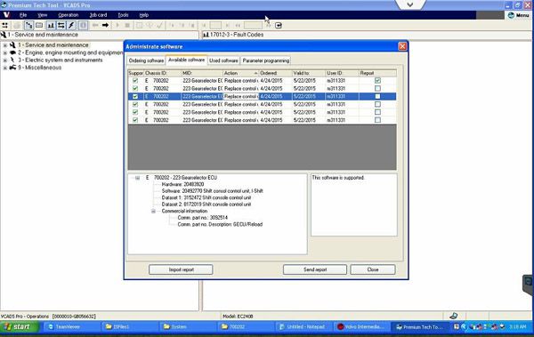 Codificación / decodificador de archivos de almacenamiento intermedio (editor) de Volvo en colaboración con Volvo vocom