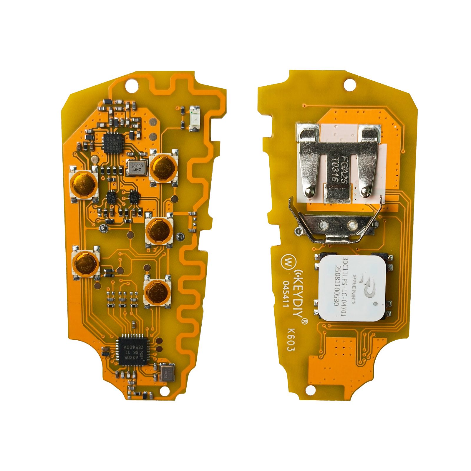 2026 KEYDIY FGB25-5 PCB Board with 3 Button/ 5 Button Key Shell Support for VW Audi Porsche BMW 5C/5D Remote Generation