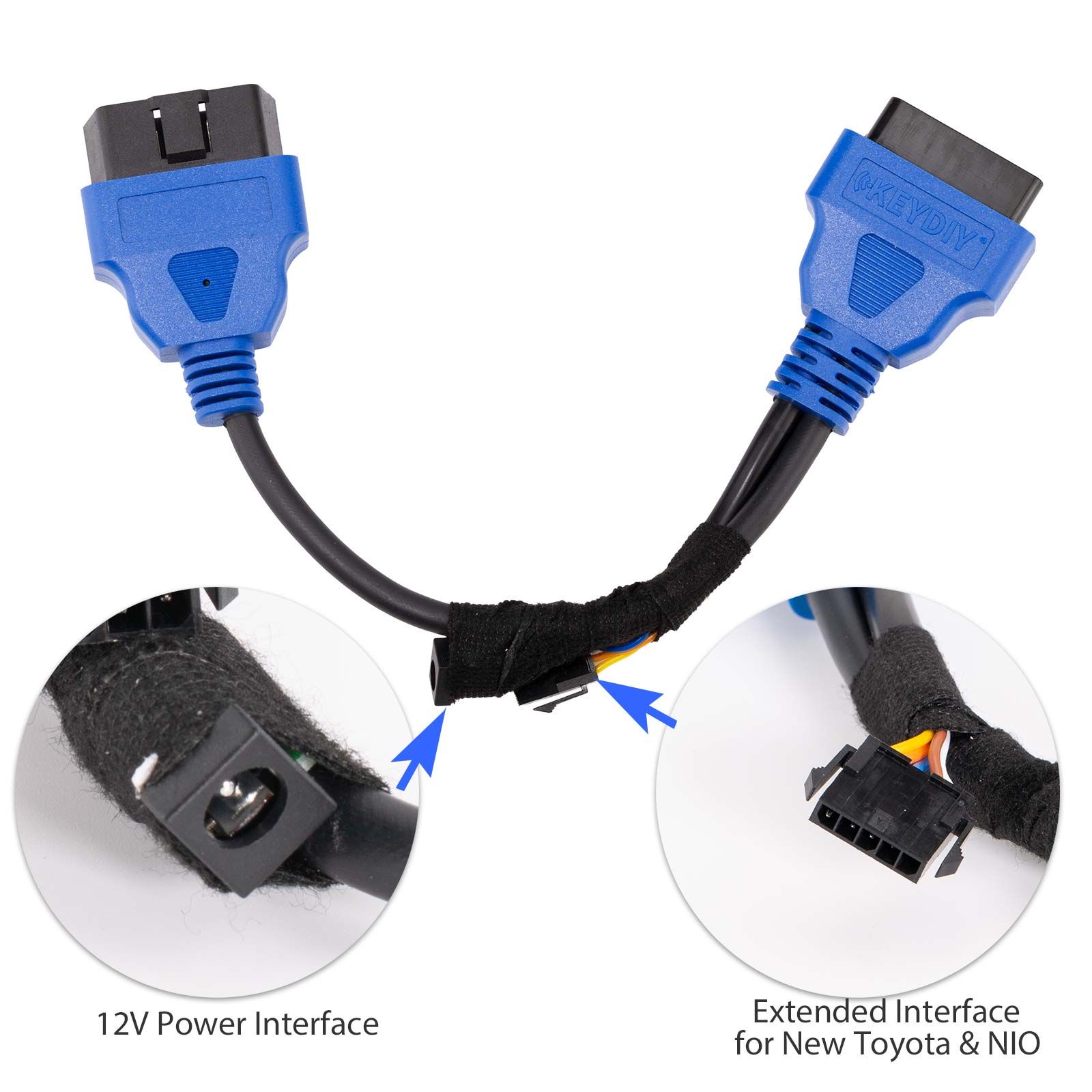 2026 KEYDIY Ford OBD Function Extension Cable for Ford Vehicles After 2018 for All Keys Lost/ Alarm Reset/ Override Work with KD X4