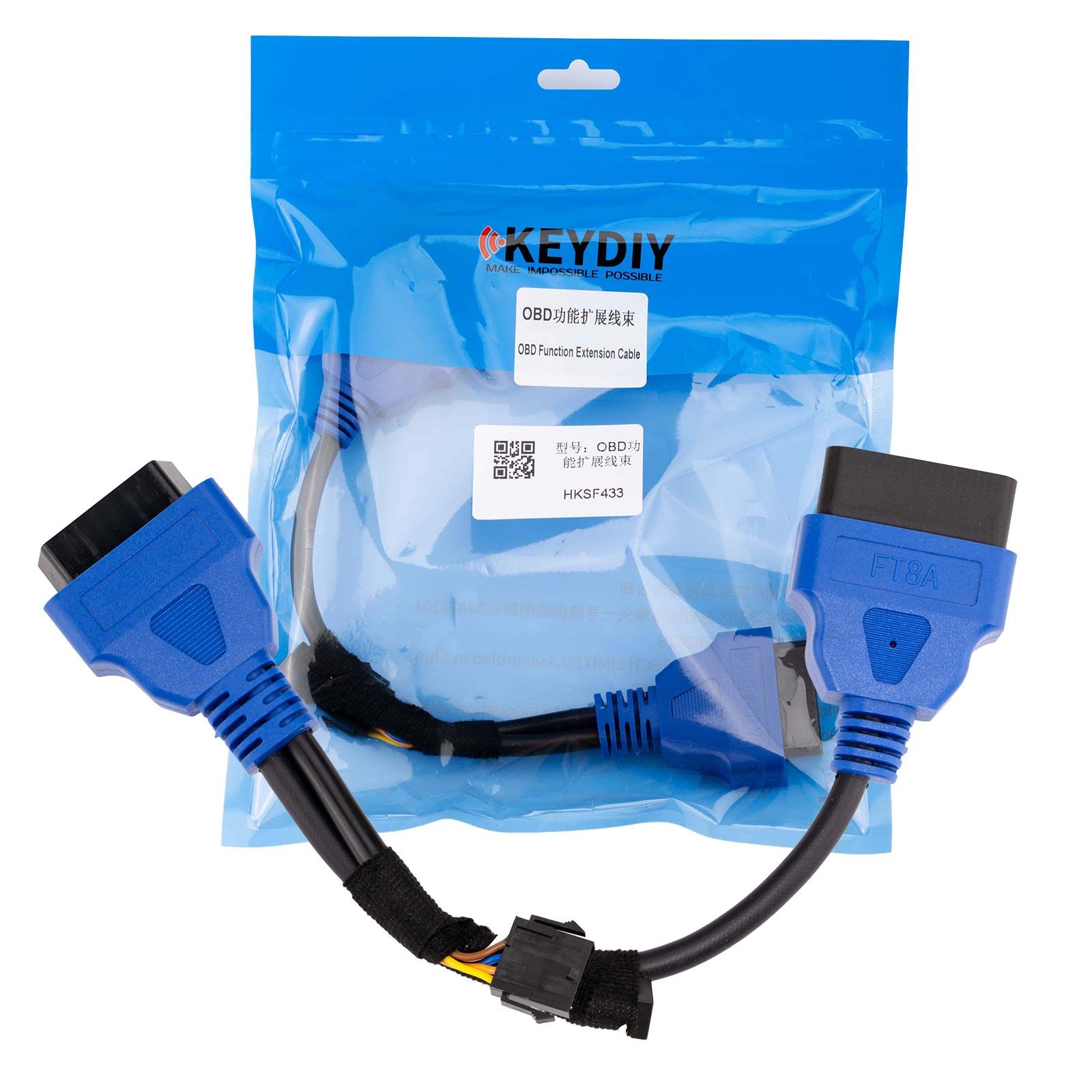 2026 KEYDIY Ford OBD Function Extension Cable for Ford Vehicles After 2018 for All Keys Lost/ Alarm Reset/ Override Work with KD X4
