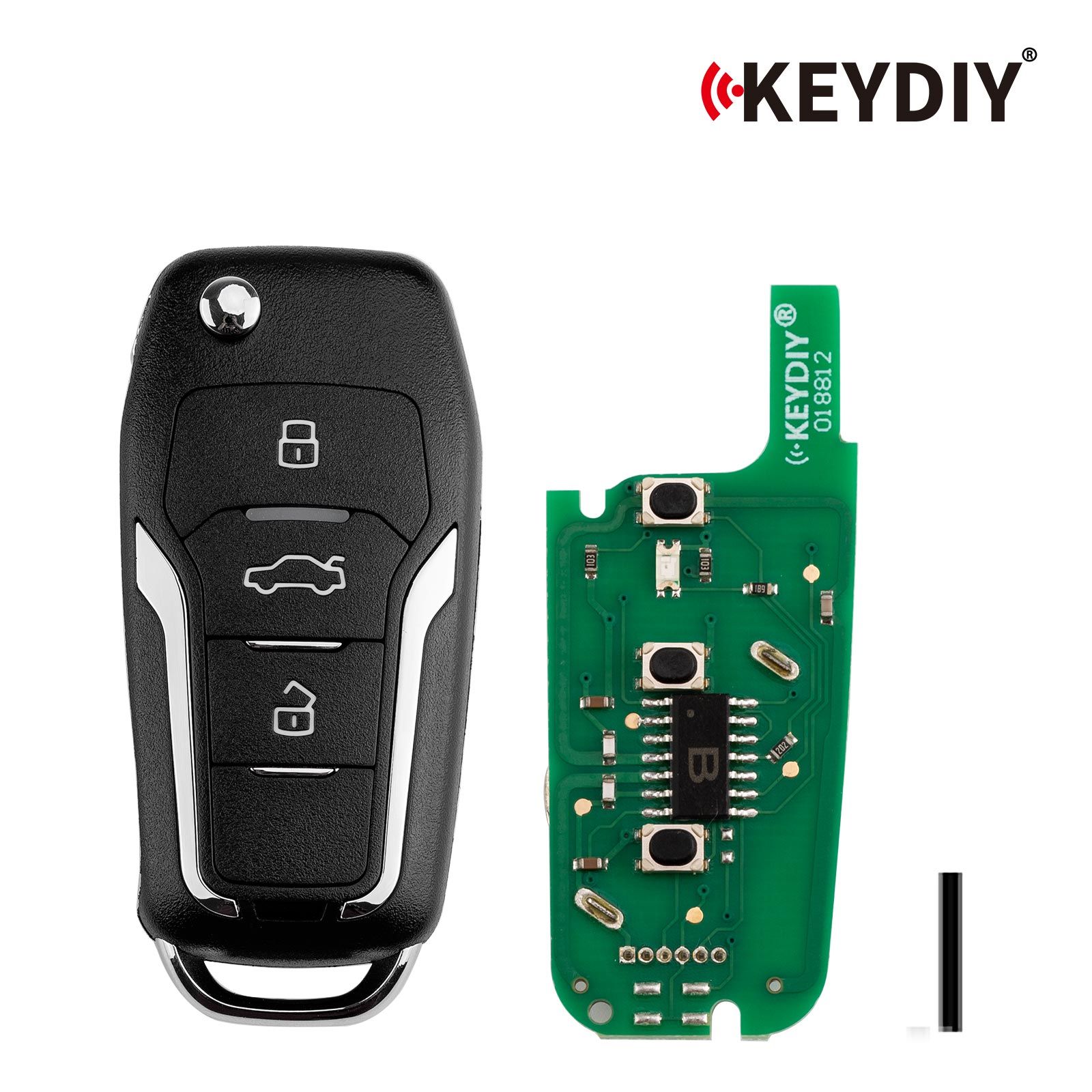 KEYDIY KD B12-3 KD Flip Key Remote 3 Buttons Ford Type 5pcs/lot