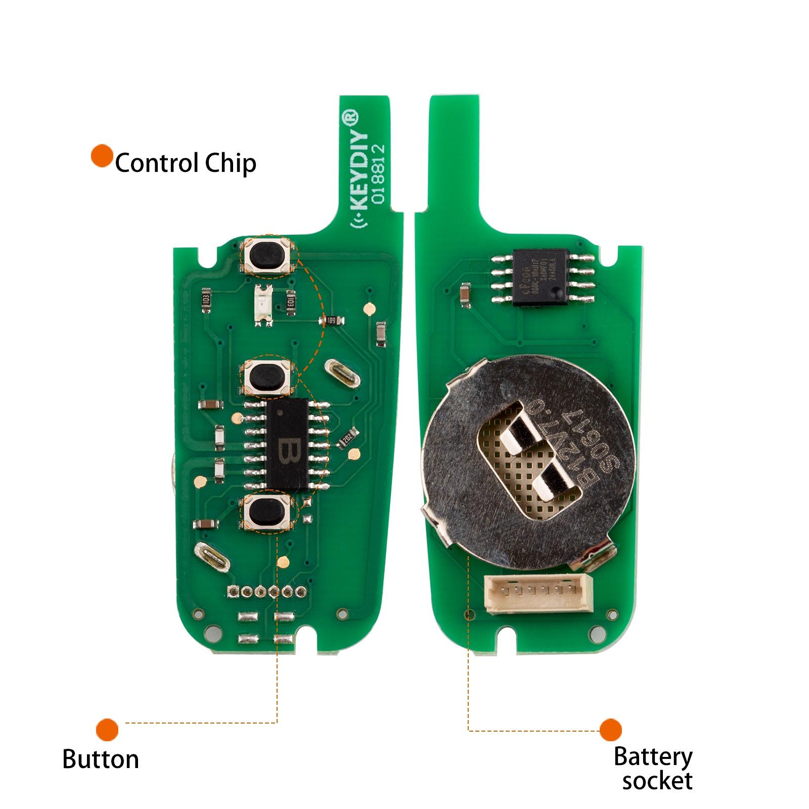 KEYDIY KD B12-3 KD Flip Key Remote 3 Buttons Ford Type 5pcs/lot