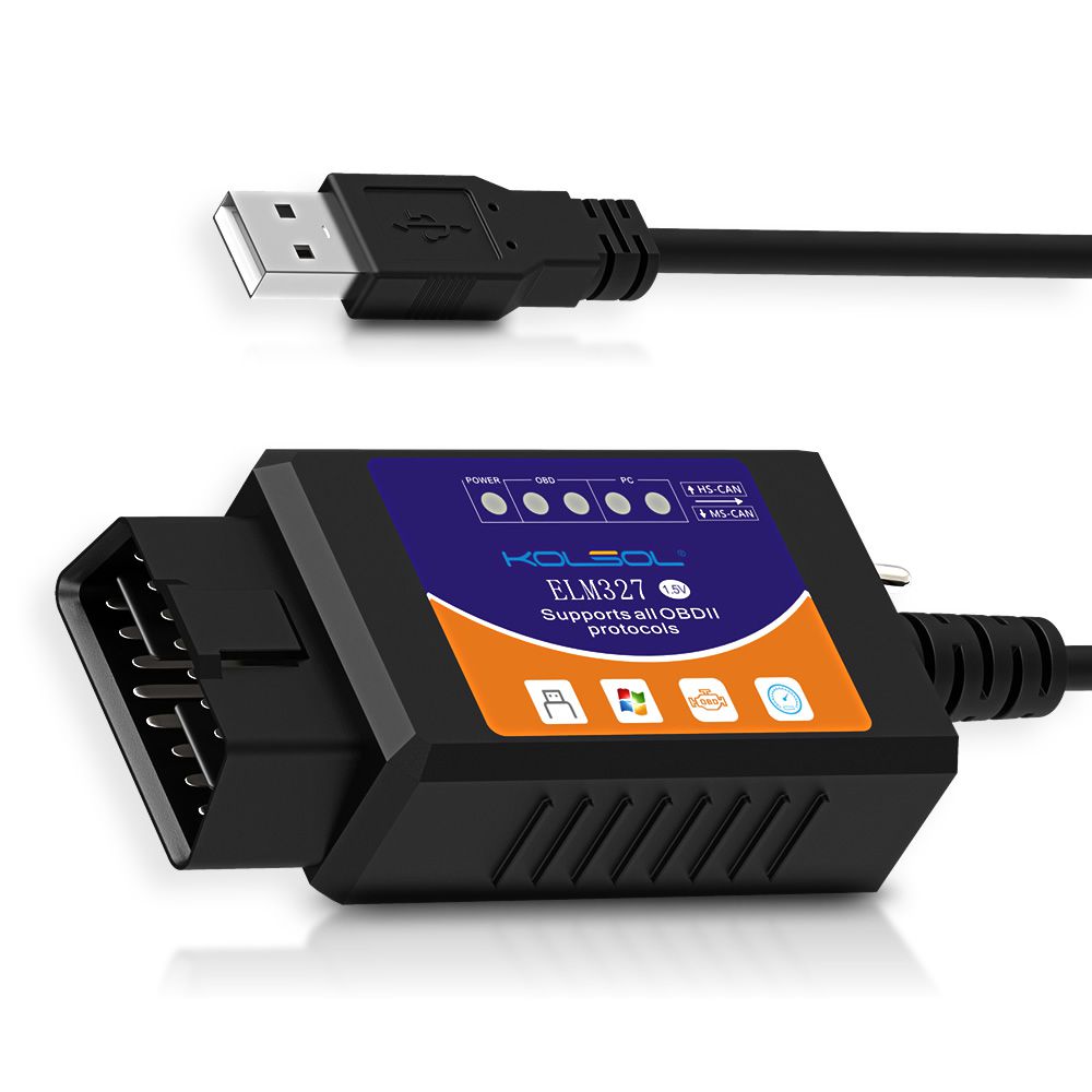 KOLSOL ELM327 USB OBD2 Scanner For Ford – ELMconfig, Forscan Compatible Diagnostic Tool
