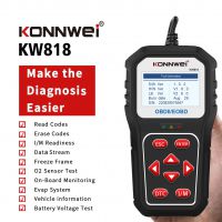 KONNWEI KW818 OBD2 스캔차 진단 도구 자동 코드 리더기 배터리 테스터 검사 엔진 고장 코드 리더기 Bluetooth 업그레이드