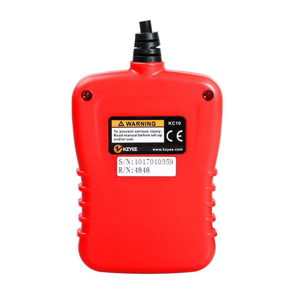 KZYEE KC10 OBD II&CAN 코드 판독기 범용 클래식 OBDII 자동차 코드 판독기 진단 고장 진단기 엔진등이 12V인지 확인