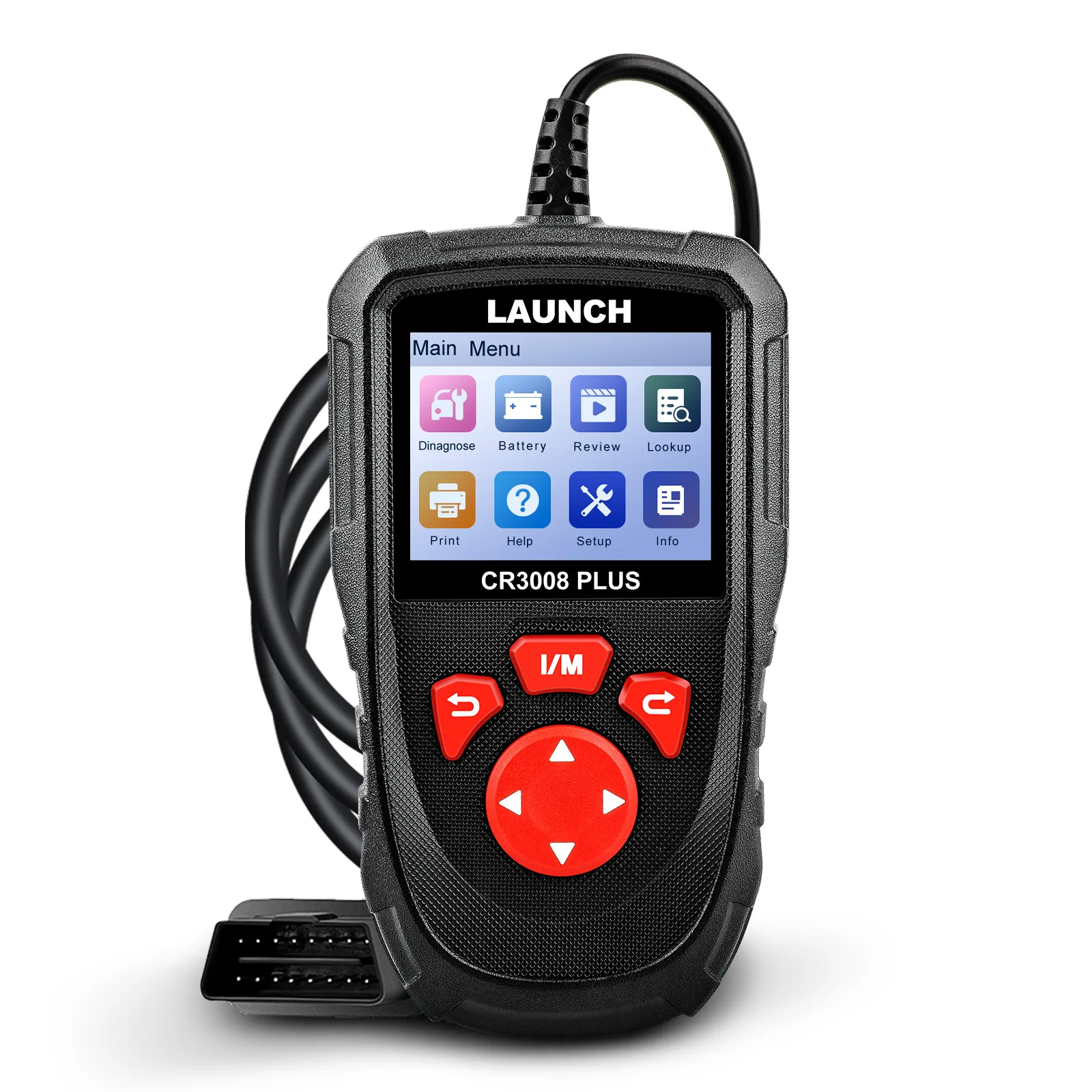 LAUNCH CR3008 Plus OBD2 Scanner Diagnostic Tool  Lifetime Update Code Reader Check Engine Code OBDII Car Scan Tool