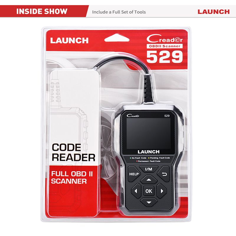 LAUNCH Creader 529 CR529 OBD2 스캐너 자동차 진단 도구 OBDII 코드 리더기 오류 코드 읽기 OBD 스캔