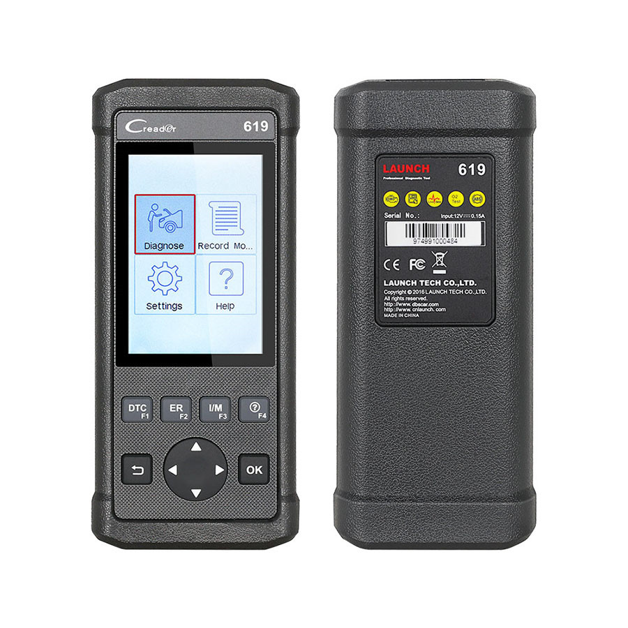 LAUNCH Creader 619 OBD2 Code Reader ABS SRS Engine Scan Auto Diagnostic Tool 