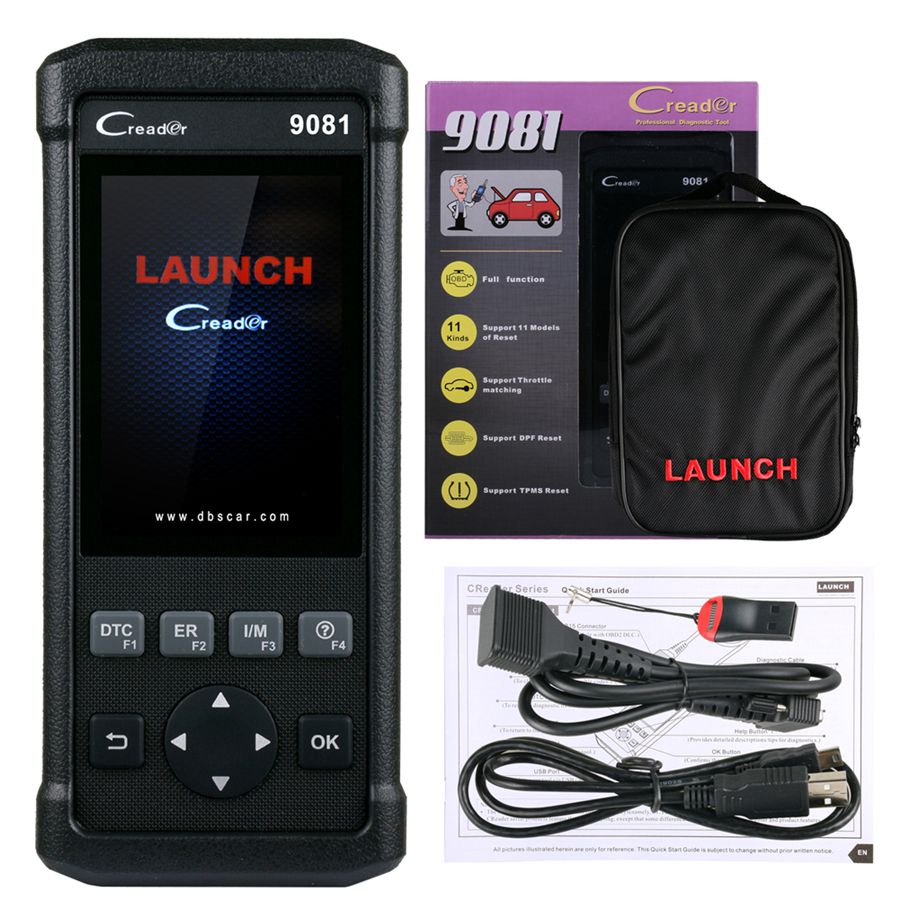 OBD2 OBDII Main Cable for Launch Creader 9081 SRS ABS TPMS Code Reader Scan Tool 