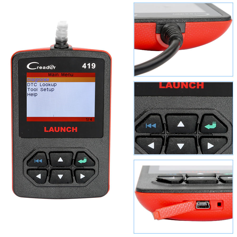 Launch CReader 419 DIY Scanner OBDII/EOBD Auto Diagnostic Scan Tool Code Reader