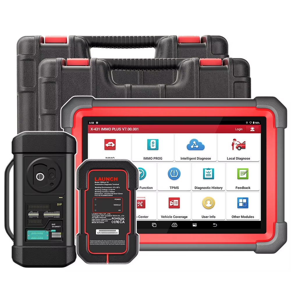 LAUNCH X431 IMMO Plus X-PROG 3 Key Programming All System Car Diagnostic Tools Anti-Theft Programming 38 Reset EUC Coding CAN FD