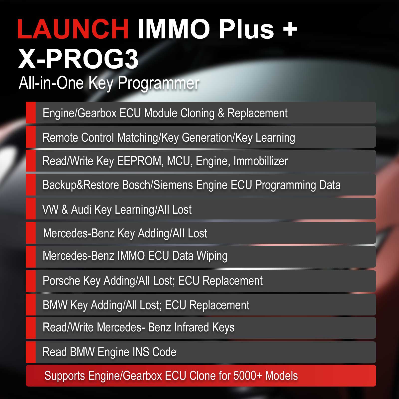 2023년 X431 IMMO Plus Key Programmer 트리플 IMMO 클론 진단 글로벌 버전 출시