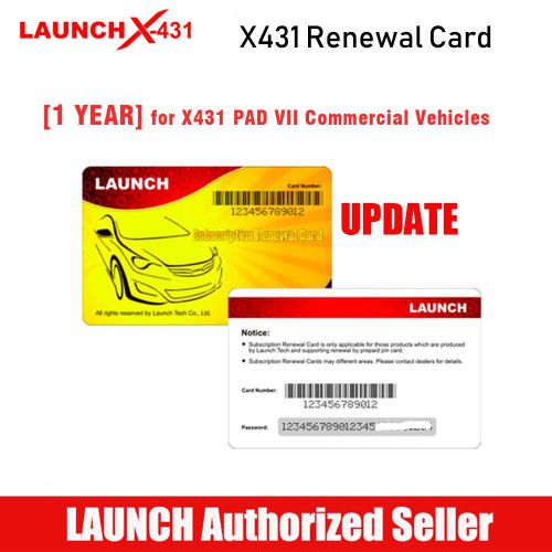 X-431 PAD VII PAD 7 PADVII 자동차 진단 도구의 1년 업데이트