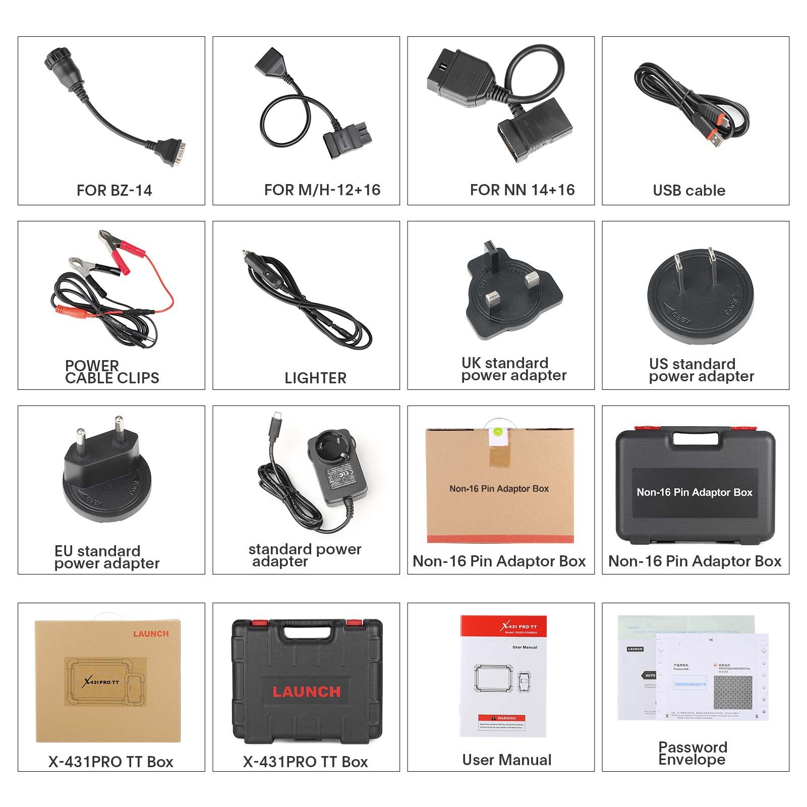  2025 LAUNCH X431 PRO TT Bidirectional Scan Tool with DBSCar VII Connector 37+ Reset ECU Online Coding CANFD Key IMMO