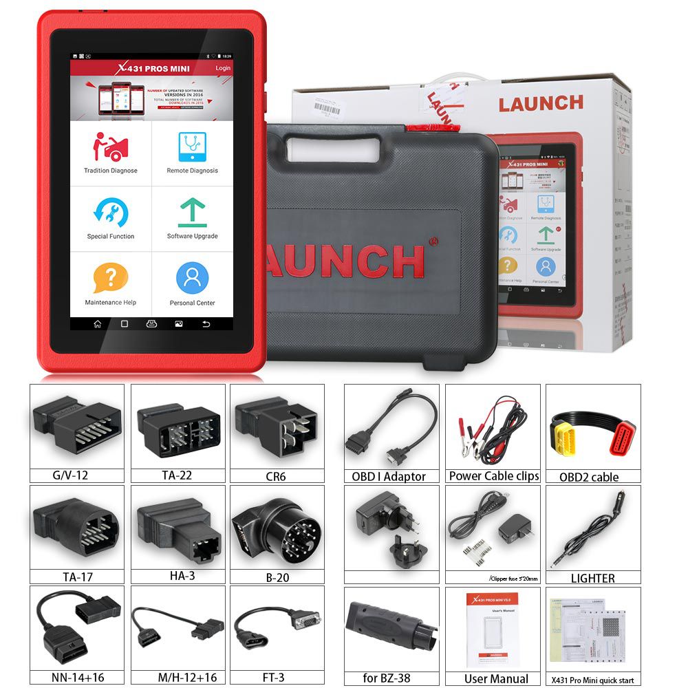 Launch X431 ProS Mini Android Pad Multi-System Diagnostic & Service Tool