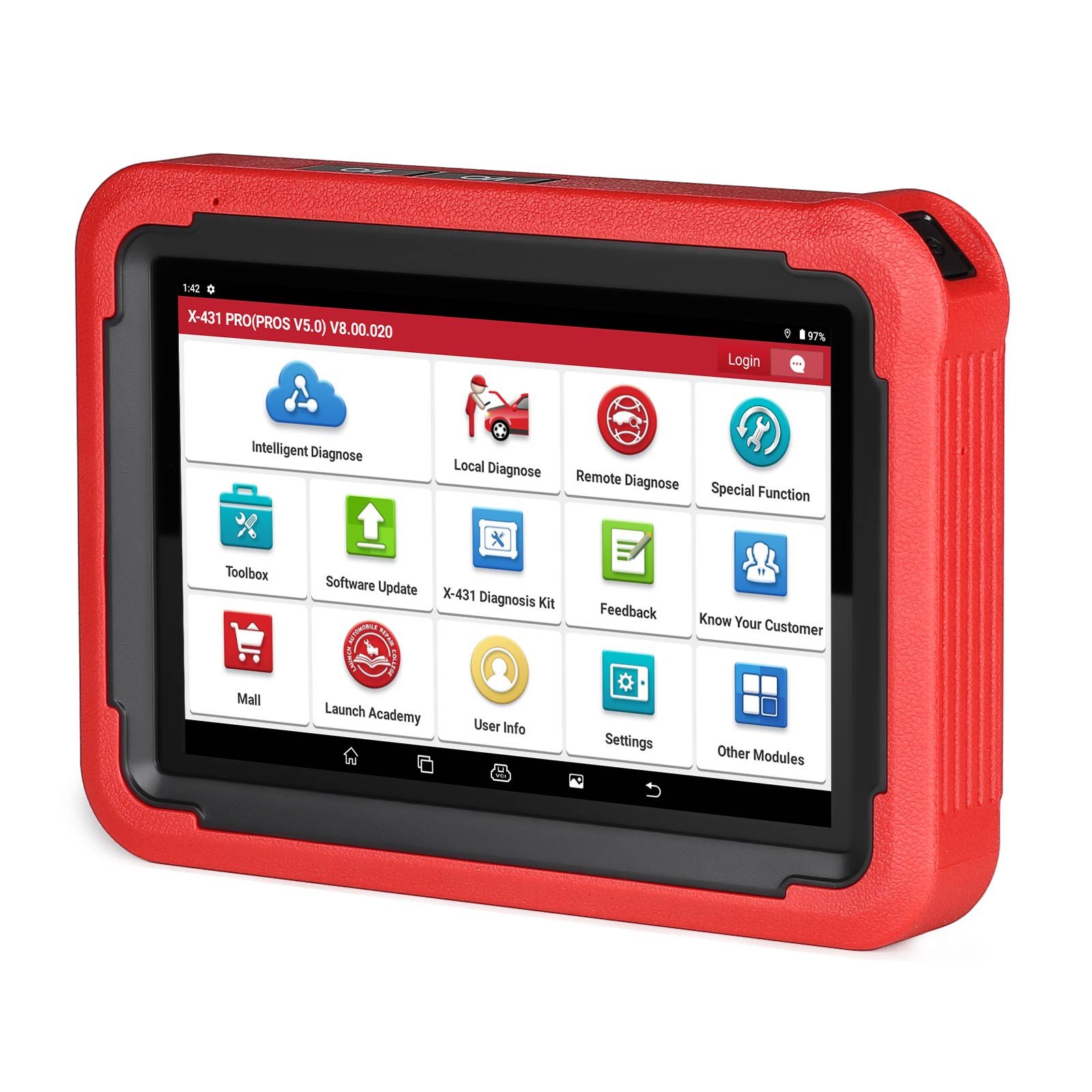  Launch X-431 PRO PROS V5.0 Diagnostic Tool 37 Special Functions Intelligent Diagnose TPMS Supports CANFD and DOIP