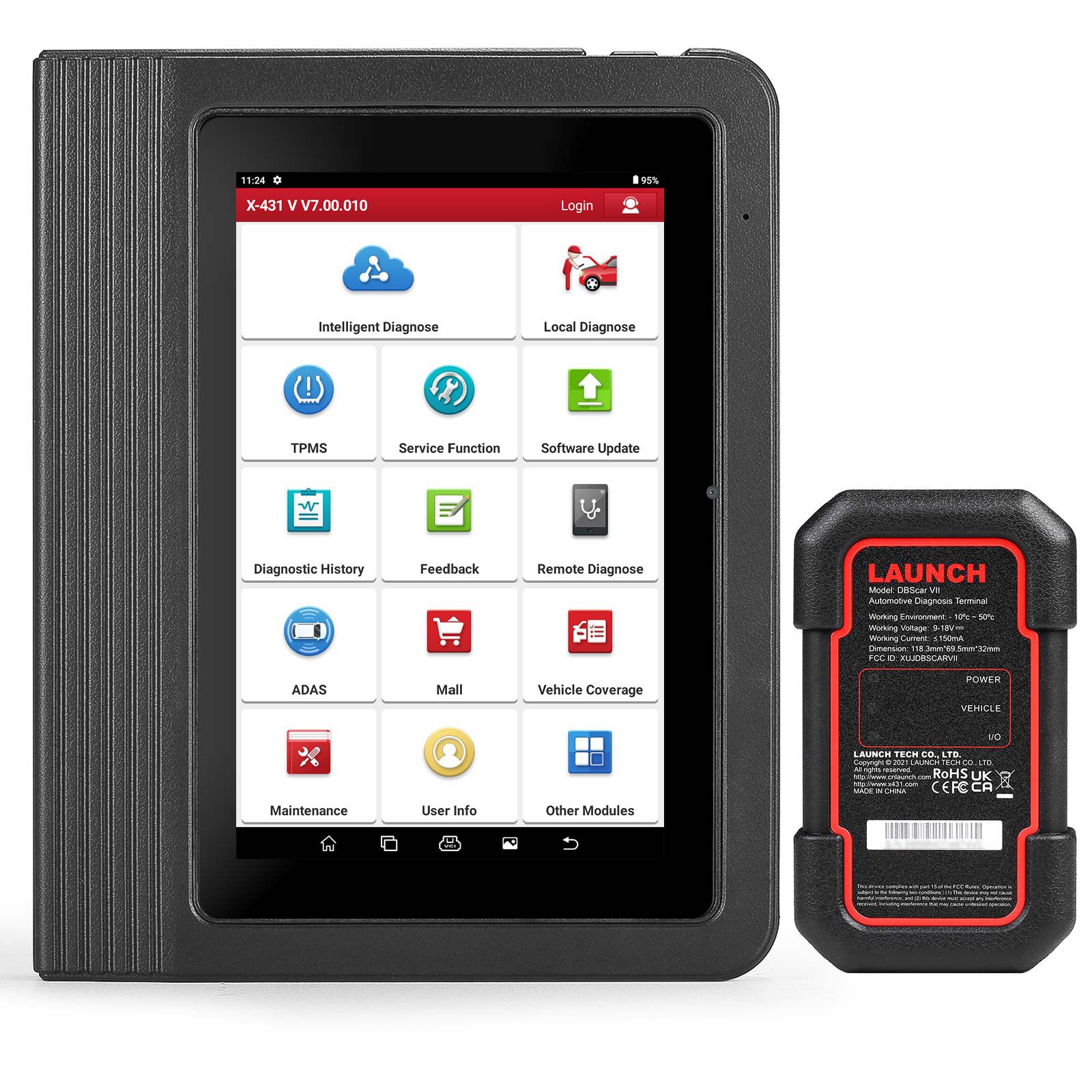 출시 X431 V 5.0 (X431 직업적인) 8inch Wifi/Bluetooth 양방향 가득 차있는 체계 진단 스캐너는 CAN FD DOIP, VAG 가이드를 지원합니다