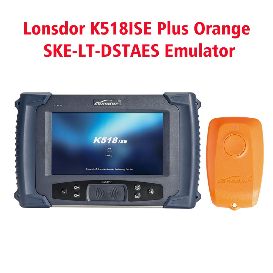 100% 오리지널 Lonsdor K518ISE Key Programmer Plus Orange SKE-LT-DSTAES Emulator 지원 토요타 39(128비트) 스마트키 모두 분실