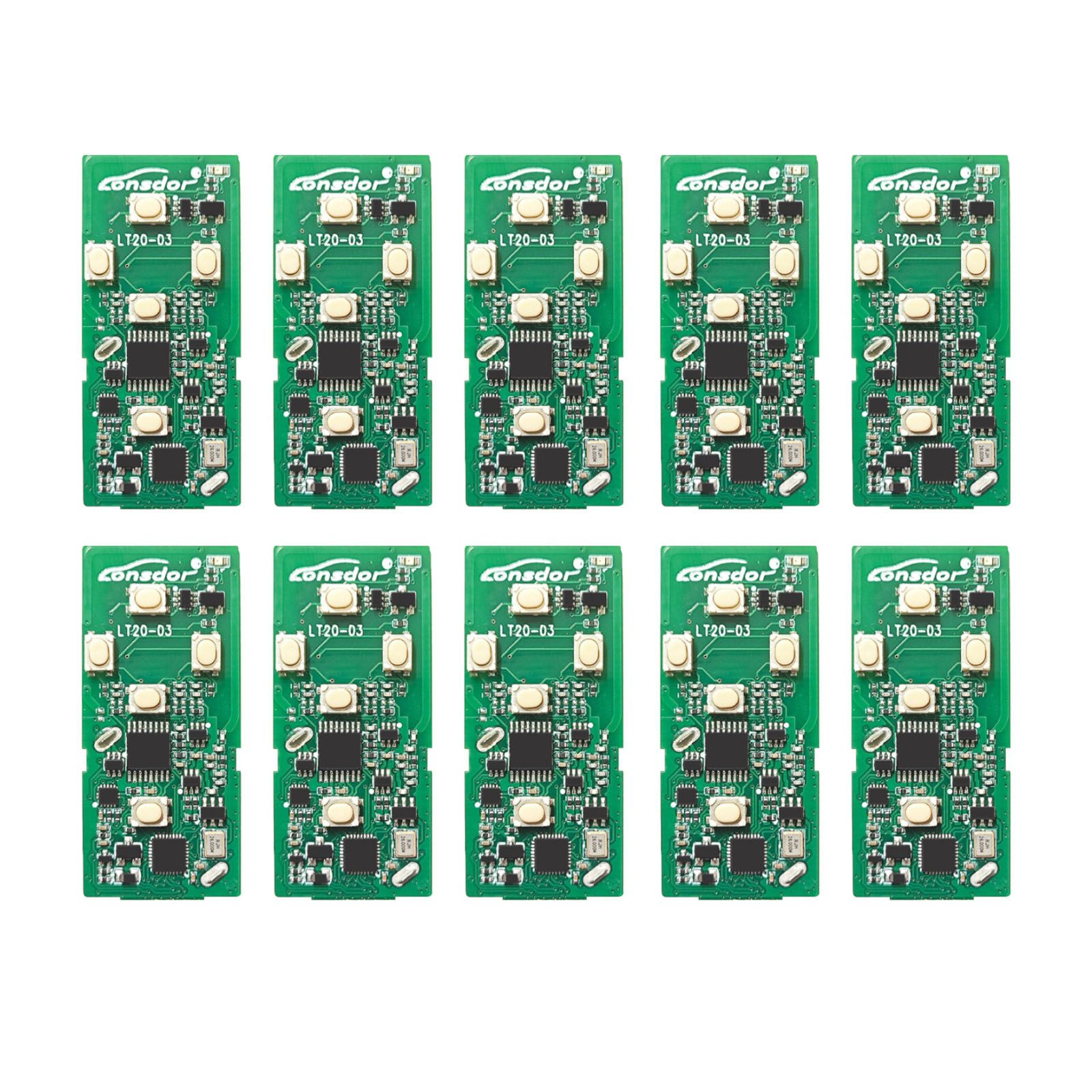10pcs Lonsdor LT20 Series Toyota & Lexus Universal Smart Key All-in-One Board for K518/ KH100+ Series