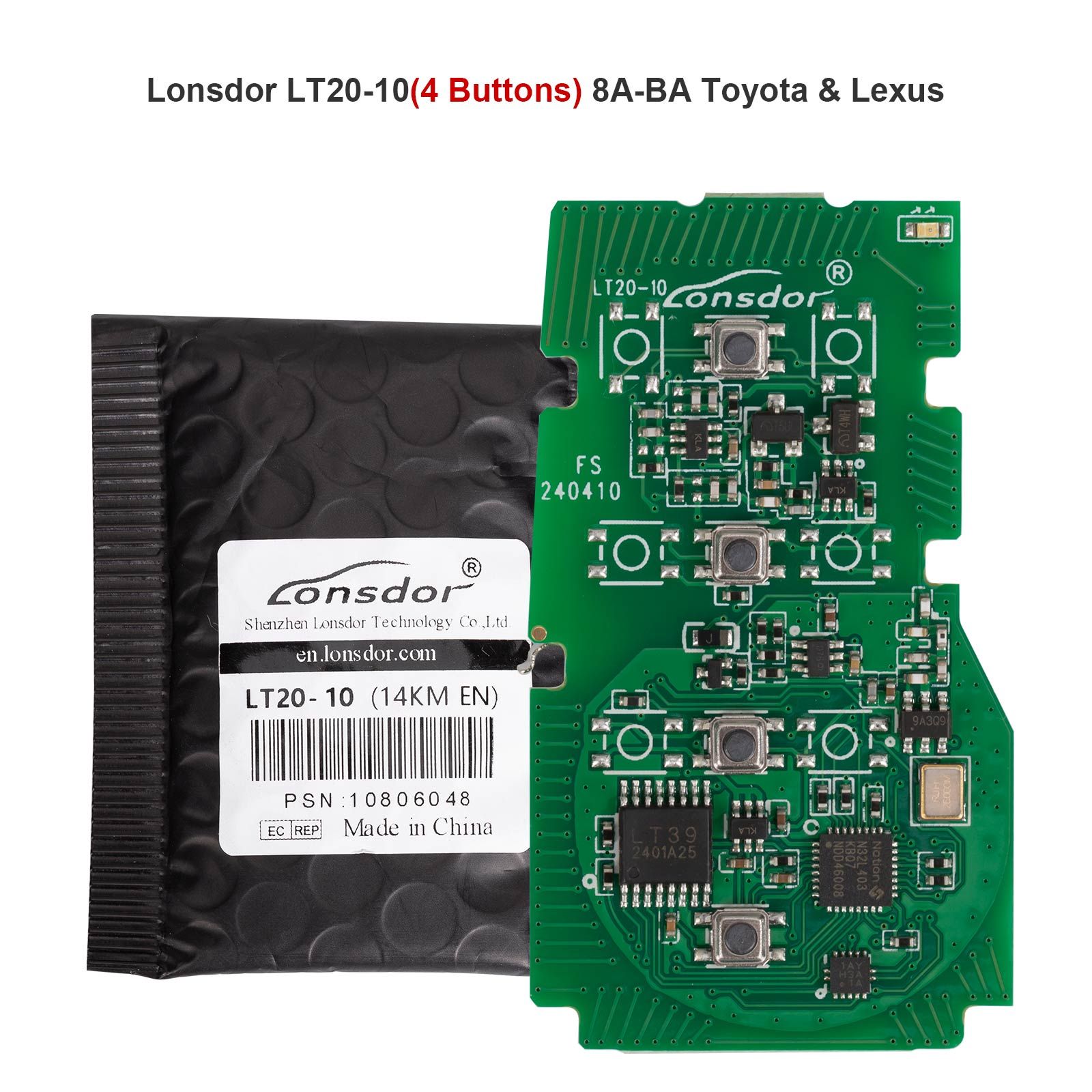10pcs Lonsdor LT20 Series Toyota & Lexus Universal Smart Key All-in-One Board for K518/ KH100+ Series