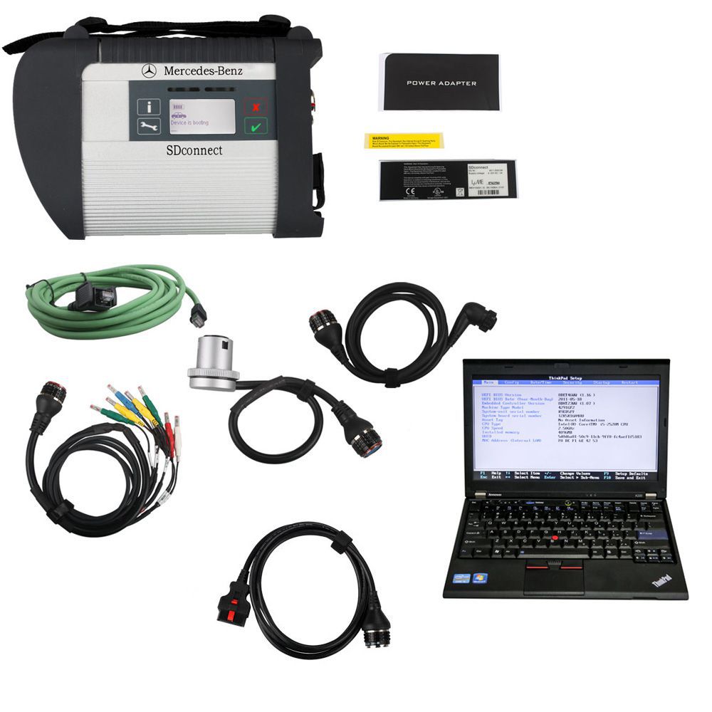 V2023.6 MB SD C4 Plus Support Doip with SSD on Lenovo X220 Laptop Software Installed Ready to Use Free Shipping by DHL