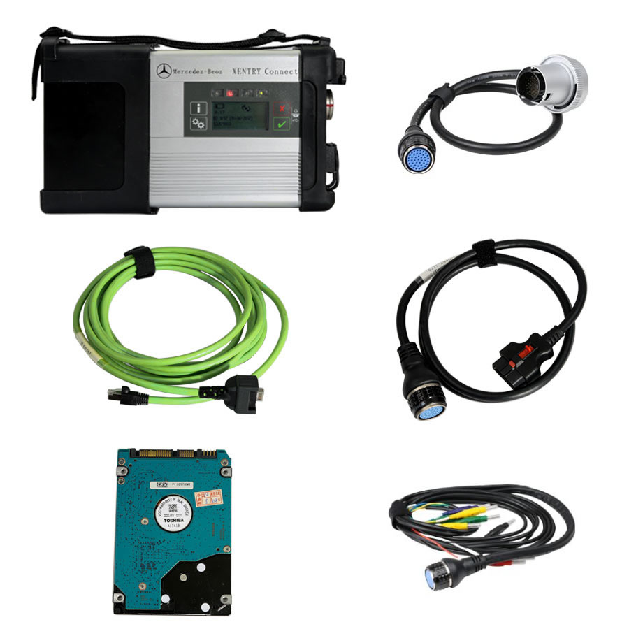 Mejor calidad v2021.12 Mercedes - Benz doip xentry Connect C5 SD Connect WiFi MB Star C5 Label kit