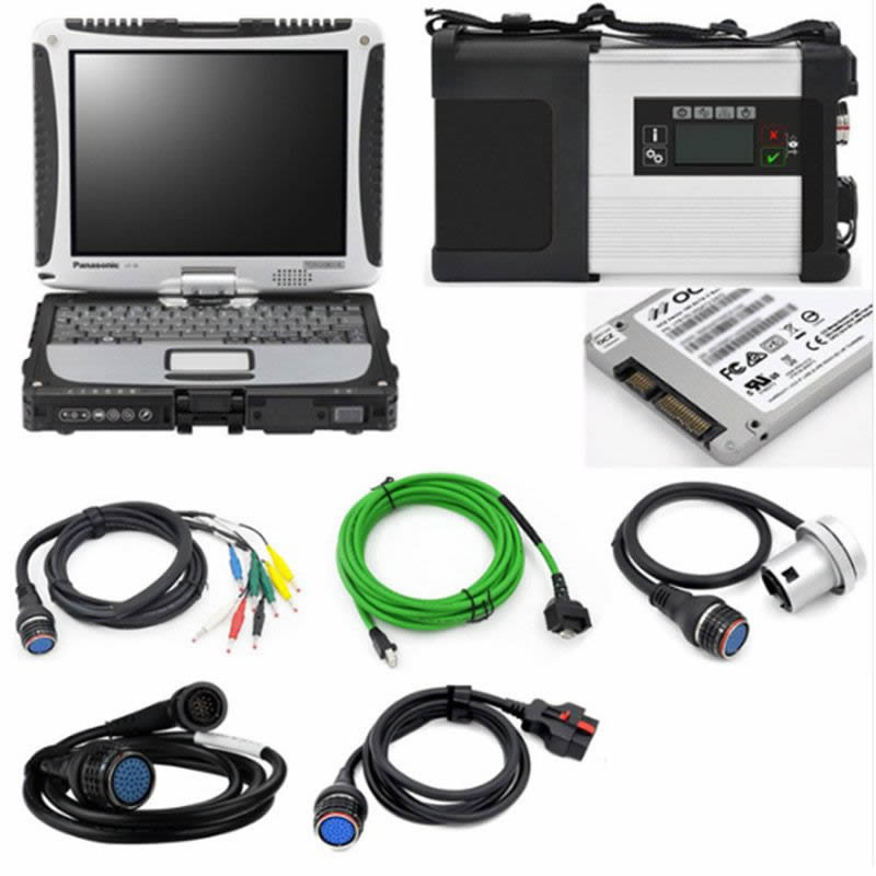 Best Full Chip MB STAR C5 with 2021.9V Software SSD with Toughbook CF19 Diagnostic PC for MB SD C5 Full Set Ready To Use