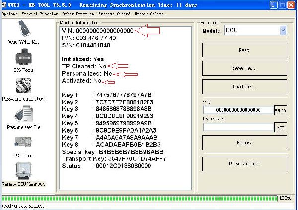 Mercedes me9,7 me 9,7 ECU ordenador del motor ecm